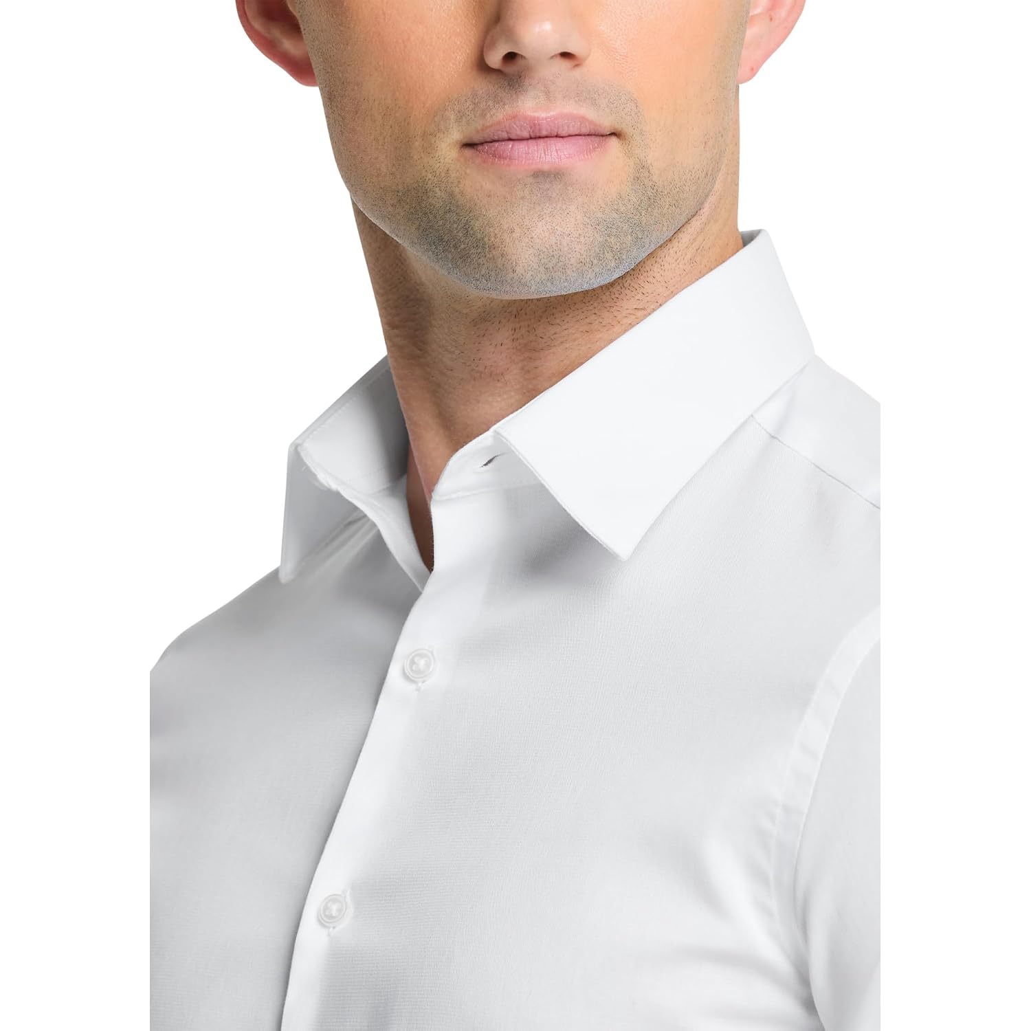 Van Heusen Men'S Dress Shirt Slim Fit Flex Collar Stretch Solid