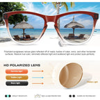 Danamy Sunglasses Womens Polarized Sunglasses For Women Trendy Designer Mirrored Uv Protection Sun Glasses