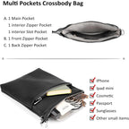Befen Genuine Leather Crossbody Purses For Women Travel Cross Body Bags Lightweight With Adjustable Shoulder Strap