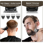 MAXGROOM Manscape All-in-One Body & Pubic Hair Trimmer for Men, No-Nick Groin & Ball Shaver, Waterproof Mens Electric Grooming Kit with LED Display, USB Rechargeable (Black)