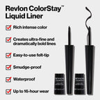 Revlon Liquid Eyeliner, Colorstay Eye Makeup, Waterproof, Smudgeproof, Longwearing With Ultra-Fine Tip, 251 Blackest Black, 0.08 Fl Oz (Pack Of 1)