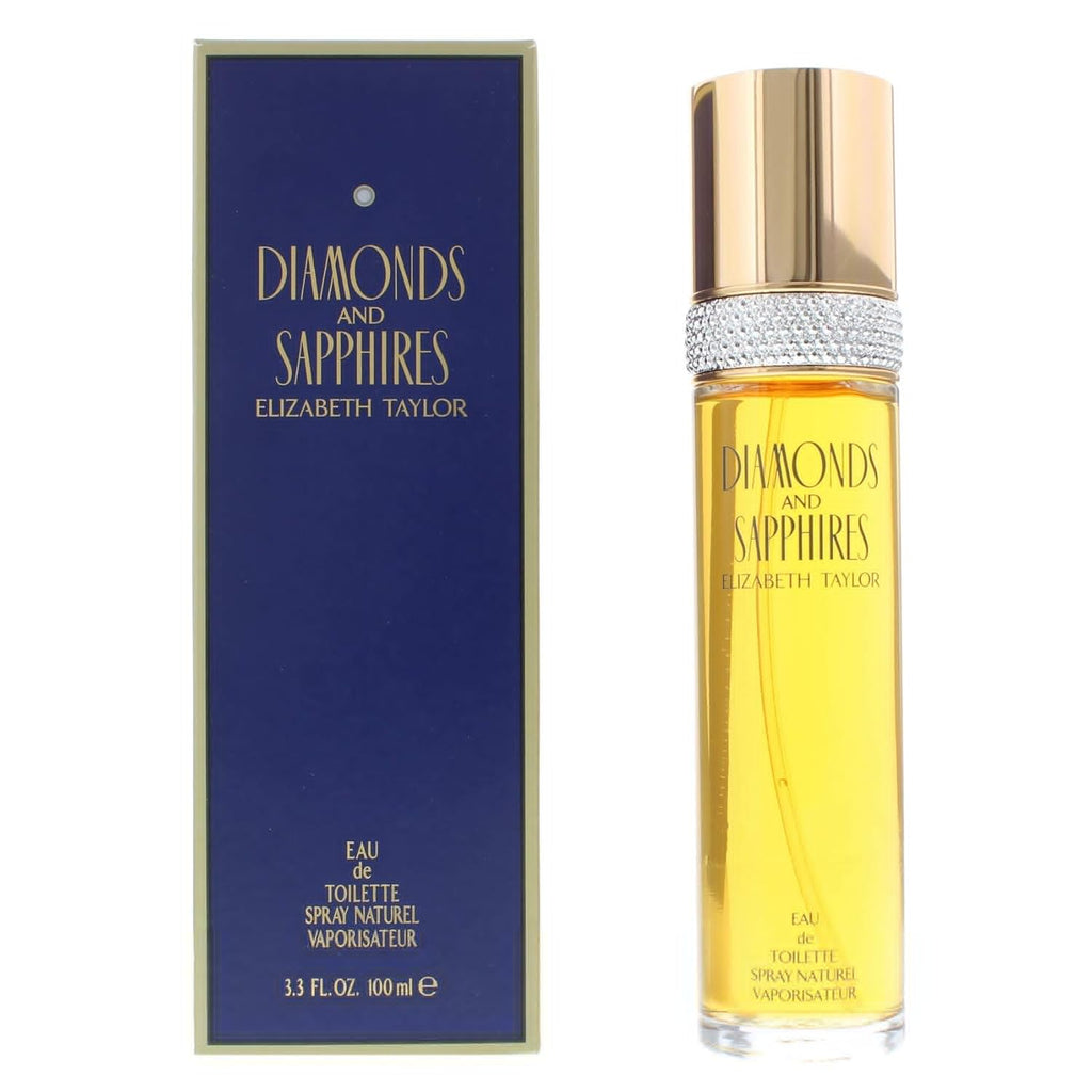 Elizabeth Taylor Diamonds and Sapphires for Women, Eau De Toilette Spray, 3.3 Fl Oz