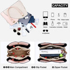 Kkxiu Triple Compartments Purses And Handbags For Women Fashion Ladies Satchel Shoulder Top Handle Bag
