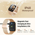 Smart Watches For Women, 1.91" Hd Fitness Tracker (Answer/Make Calls), Ip68 Waterproof, 120+ Sport Modes With Heart Rate And Sleep Monitor, Fitness Watch For Iphone/Android