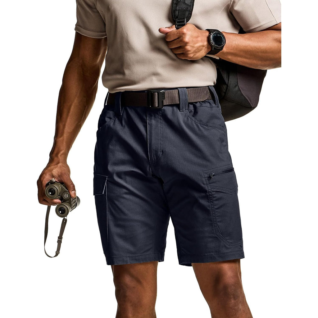Cqr Men'S Flex Casual Cargo Shorts, Lightweight Water Resistant Golf Shorts, Stretch Tactical Work Shorts With Multi-Pocket