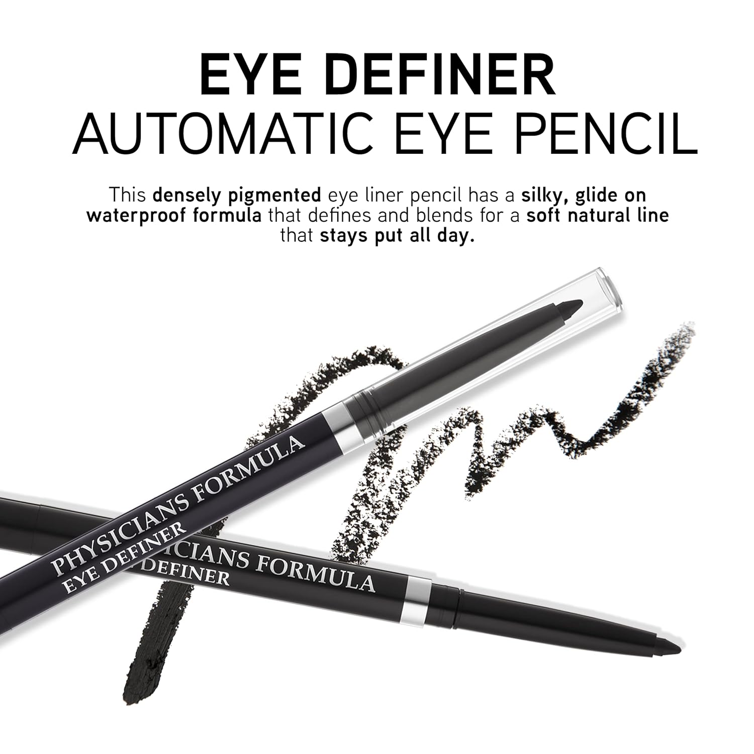 Physicians Formula Eye Definer Automatic Eyeliner Pencil Ultra Black | Dermatologist Tested, Clinicially Tested