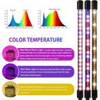 Leoter Grow Light For Indoor Plants - Upgraded Version 80 Led Lamps With Full Spectrum & Red Blue Spectrum, 3/9/12H Timer, 10 Dimmable Level, Adjustable Gooseneck,3 Switch Modes