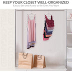 2 Pack Tank Top Hanger Space Saving, Bra Hangers For Closet Organizer, Hanging Bra Organizer Tank Tops Holder With 16 Hooks, Metal Closet Organizers And Storage Small Space Solutions, Silver