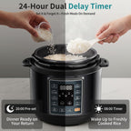 Olixis 10-In-1 Electric Pressure Cooker, 3 Quart Multi Cooker For Rice, Stew And Steam, Small Programmable Stainless Steel Pot With Slow Cook Function And Ceramic Inner Pot