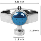 Hourleey 360 Degree Metal Spot Sprinkler, 2 Pack Circle Pattern Sprinkler With Gentle Water Flow For Small Area Yard Lawn Garden Watering, Coverage Up To 30Ft (Blue)