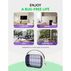 Buzbug Led Bug Zapper Indoor, 50000 H Long-Lasting Led, Energy Saving & Dual Band Attraction, High-Voltage Electric Mosquito Zapper, Fly Trap Mosquito Trap, Fly Killer -Ma015B