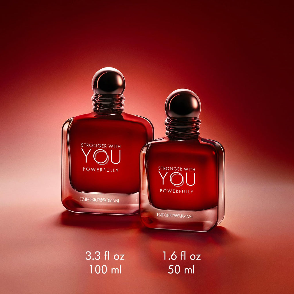 Armani Beauty - Stronger With You Powerfully - Cologne for Men - Warm and Spicy Men’s Fragrance - With Chestnut Accord, Sweet Cherry & Lavender