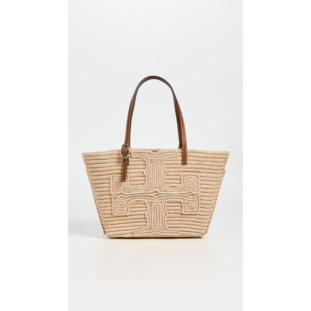 Tory Burch Women'S Ella Structured Straw Small Tote