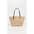 Tory Burch Women'S Ella Structured Straw Small Tote