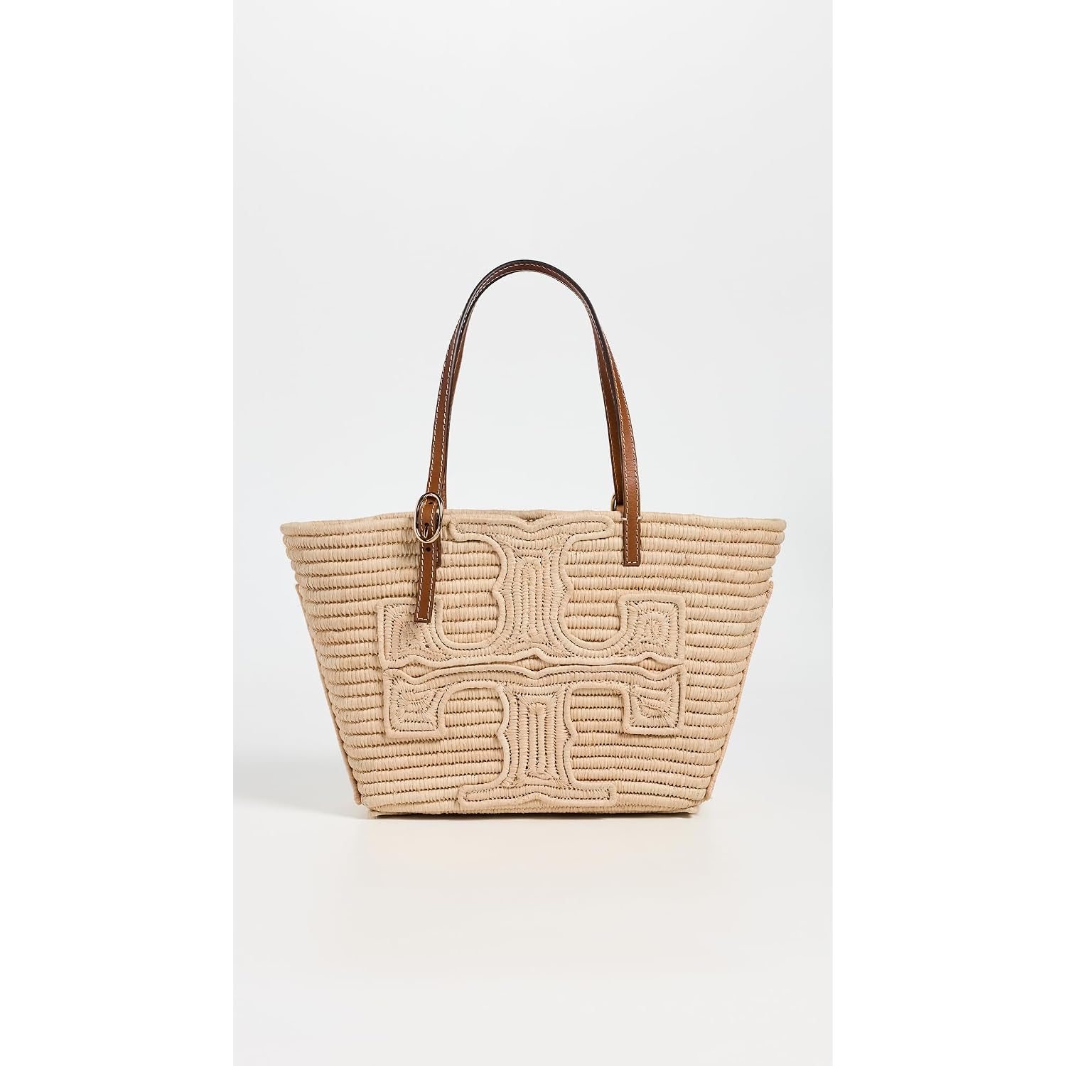 Tory Burch Women'S Ella Structured Straw Small Tote