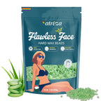 Hard Wax Beads for Hair Removal, 1lb Hard Wax for Sensitive Skin With Aloe Vera Extract, Formulated for Fine Hairs, Perfect Body Wax for Face Eyebrow Chin Upper Lip Leg Arm Bikini Waxing