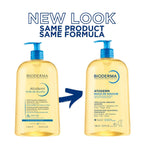 Bioderma Atoderm Shower Oil, Cleansing Oil For Face & Body, Nourishing Cleansing Oil For Dry To Atopic Sensitive Skin For Softer & Smooth Skin For Your Whole Family