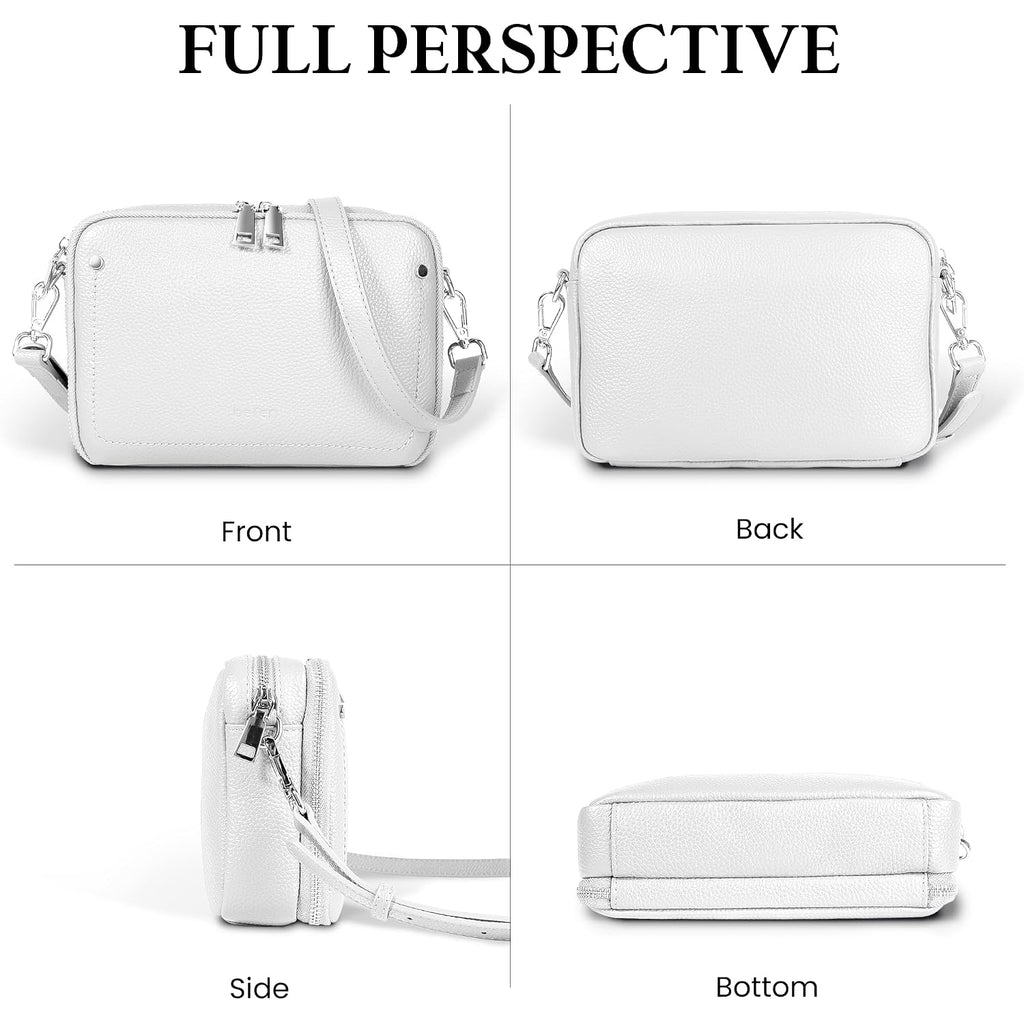 Befen Genuine Leather Crossbody Bags For Women, Purses With Built In Rfid Wallet Woman Camera Shoulder Bag Handbags | Genuine Leather