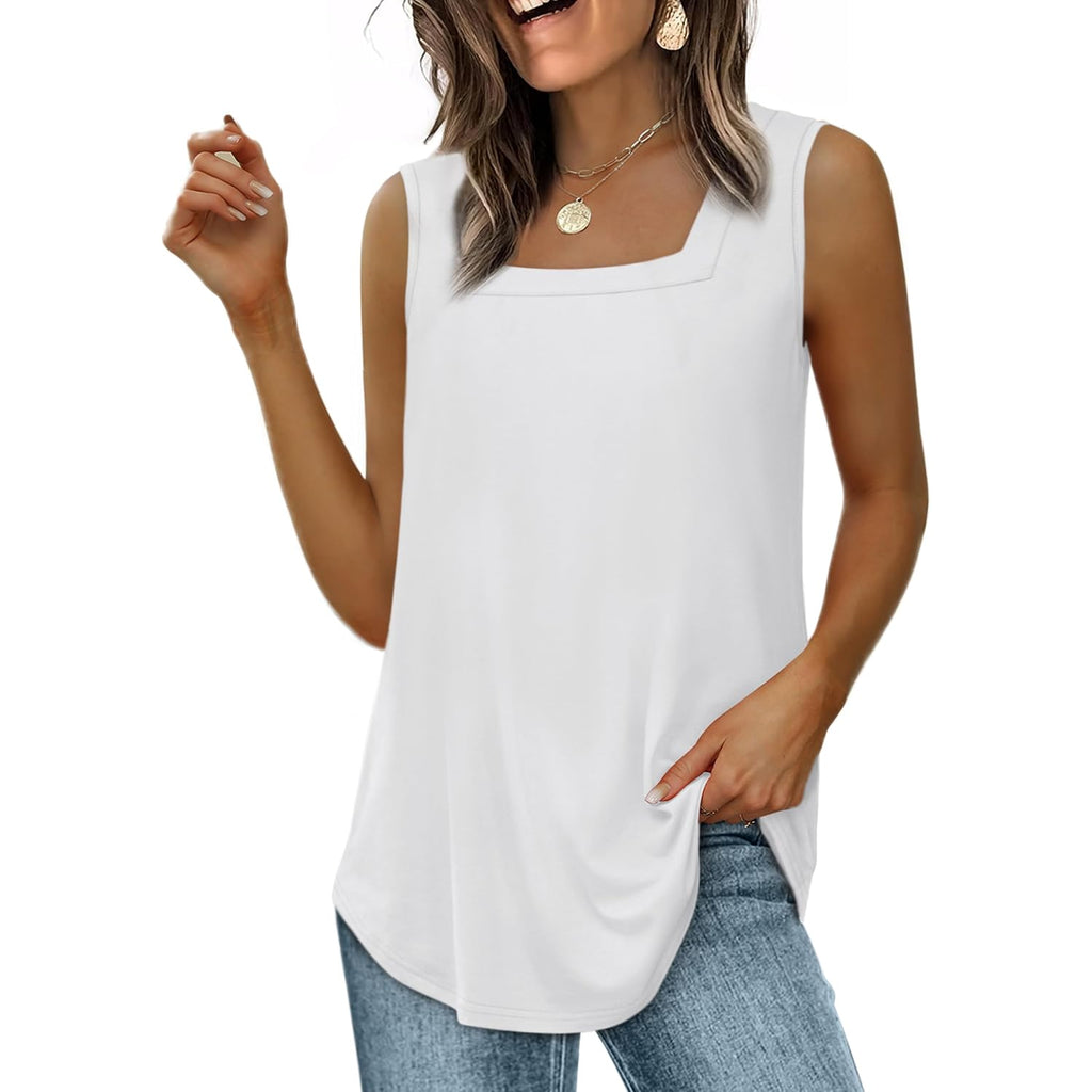 Wiholl Women'S Square Neck Tank Top