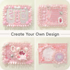 Ita Bag With Diy Accessory Kit - Clear Window Y2K Kawaii Lace Crossbody Bag With Display Insert For Pins & Button Badges