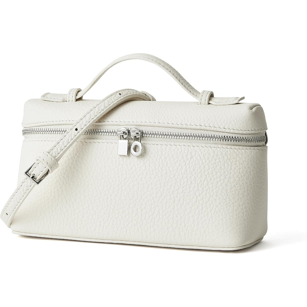Doris&Jacky Small Leather Crossbody Bag For Women Designer Mini Top Handle Clutch Phone Bag With Adjustable Shoulder Strap
