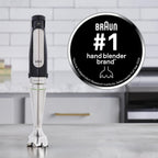 Braun MultiQuick 7 3-in-1 Immersion Blender with Food Processor – Powerful Handheld Electric Stick - Emulsifier for Chopping, Beating & Whisking - Ideal for Soup, Puree, Smoothies & More