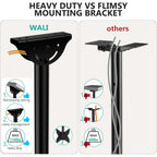 Wali Ceiling Tv Mount For 26-65 Inch Lcd Led Oled 4K Tvs, Hanging Pole Ceiling Mount Tv Bracket Up Down, Tv Ceiling Mounts For Gym Patio Gazebo, Up To 110 Lbs, Max Vesa 400X400Mm (Cm2665), Black