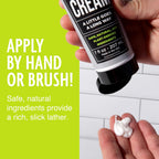 Pacific Shaving Company Natural Shaving Cream - Shea Butter + Vitamin E Shave Cream for Hydrated Sensitive Skin - Clean Formula for a Smooth, Anti-Redness + Irritation-Free Shave Cream (3.4 Oz)