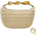 Jyg Mini Handmade Straw Crossbody Bags For Women Summer Beach Satchel Purse Fashion Woven Shoulder Handbag With 2 Straps