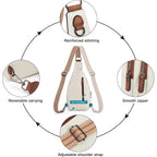 Cluci Crossbody Bags For Women Men,Leather Sling Bag Cross Body Backpack For Woman Gifts For Women Birthday Unique