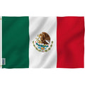 Anley Fly Breeze 3X5 Foot Mexico Flag - Vivid Color And Fade Proof - Canvas Header And Double Stitched - Mexican Mx National Flags Polyester With Brass Grommets 3 X 5 Ft