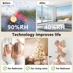 Dehumidifier 1657Ml 58Oz Small Dehumidifier For Home 230 Ft² Safety Dehumidifiers Adjustable 10 Color Lights 5 Timers 3 Setting Modes Auto Shut Off Protection Low Noise For Bedroom Bathroom