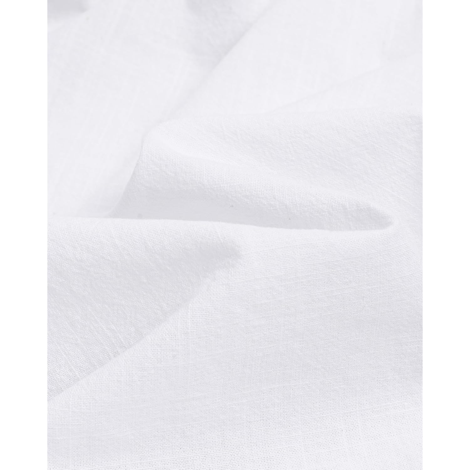 Alimens & Gentle Men'S Cotton Linen Shirts Long Sleeve Button Down Shirt Band Collar Beach Shirts
