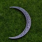 2Pcs Viking Moon Crescent Hairpins For Women – Gothic Metal Hair Sticks & Forks, Retro Hair Styling Pins For Updo, Cosplay & Renaissance Festival (Zzas)