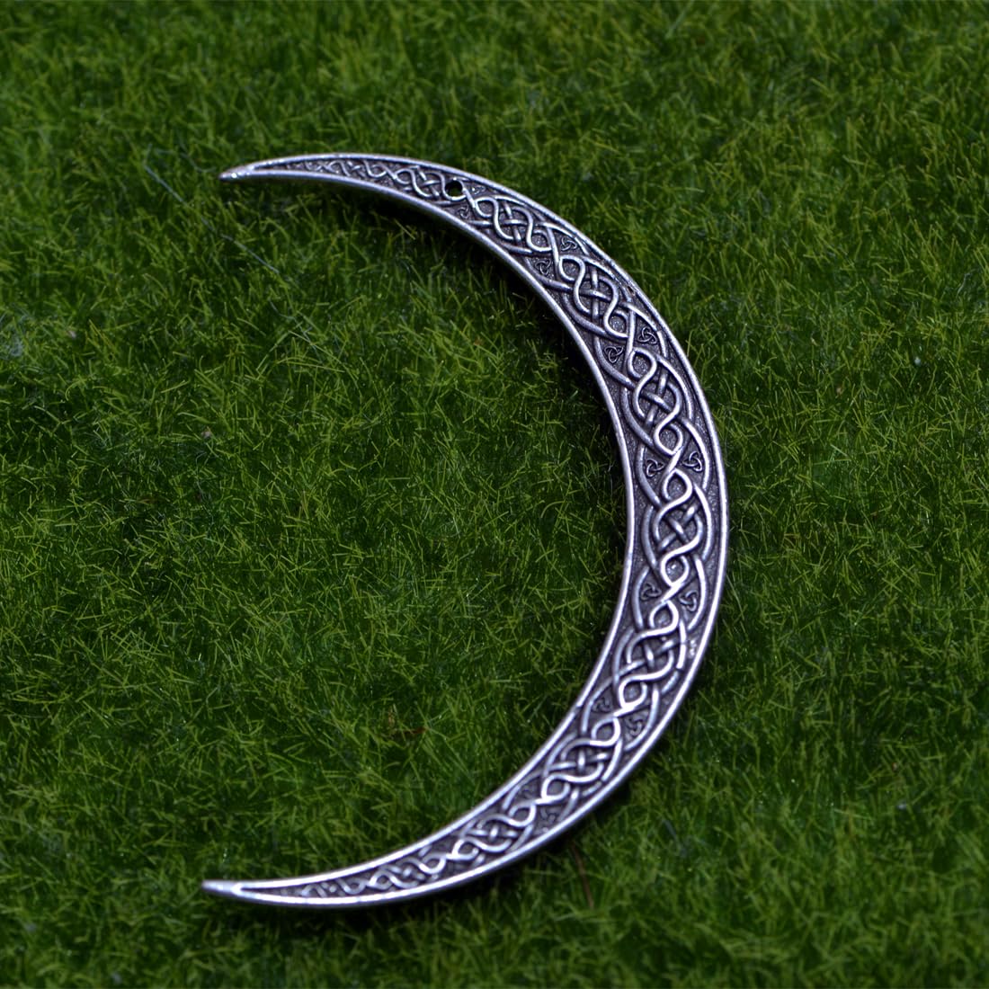 2Pcs Viking Moon Crescent Hairpins For Women – Gothic Metal Hair Sticks & Forks, Retro Hair Styling Pins For Updo, Cosplay & Renaissance Festival (Zzas)