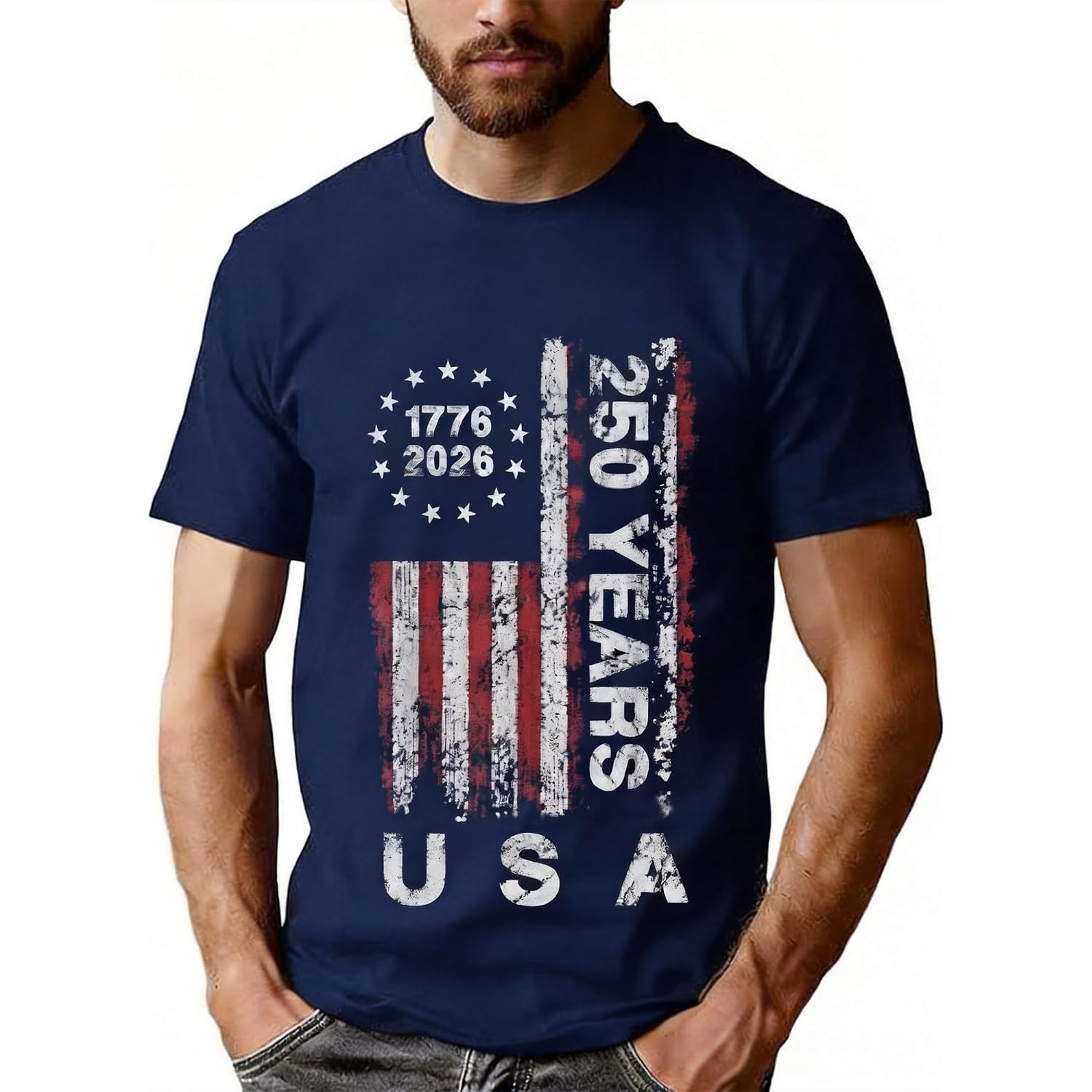 250 Anniversary Usa Shirts: 1776-2026 250Th Birthday Patriotic American Flag T-Shirt 4Th Of July Shirt