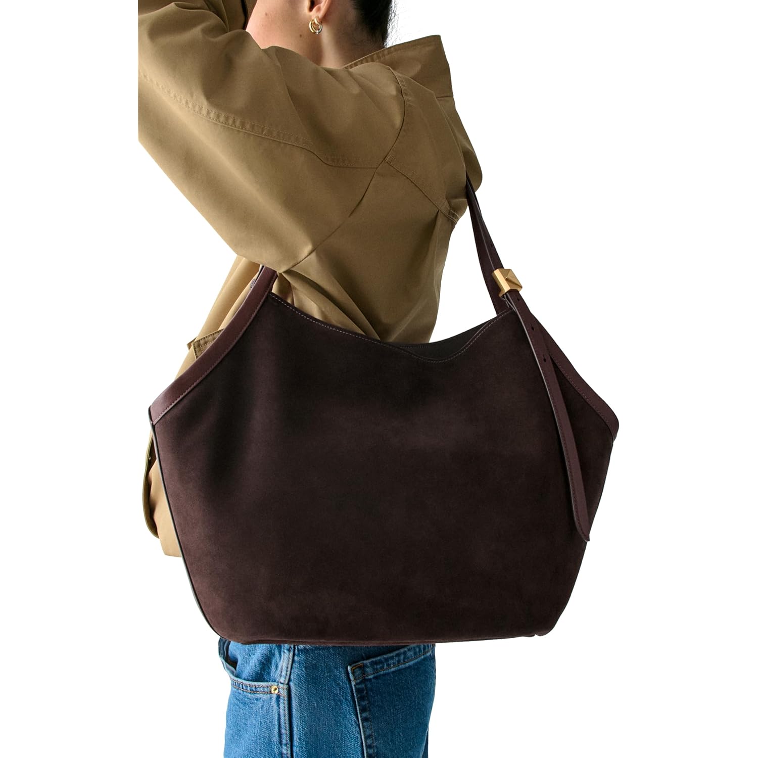 kate spade new york Deco Fine Grain Leather Tulip Tote