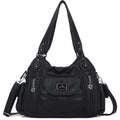 Angel Kiss Purses For Women, Large Shoulder Bag Hobo Tote Purse Mutipocket Faux Leather Satchel Hobo Purse
