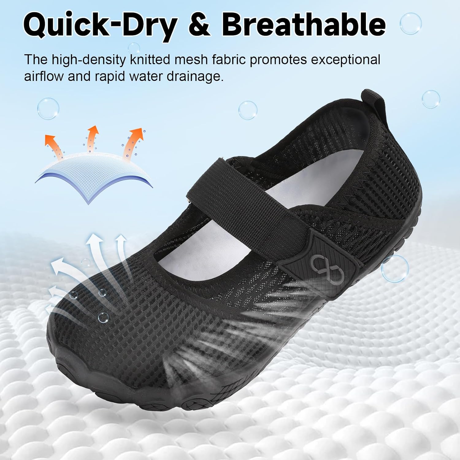 Xihalook Water Shoes For Women Wide Toe Minimalist Barefoot Quick-Dry For Beach Swim Pool Surf Yoga Womens Adjustable Walking Shoes
