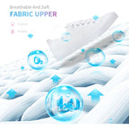 Obtaom Women'S Play Fashion Sneaker White Color Washed And Leopard Canvas Slip On Shoes
