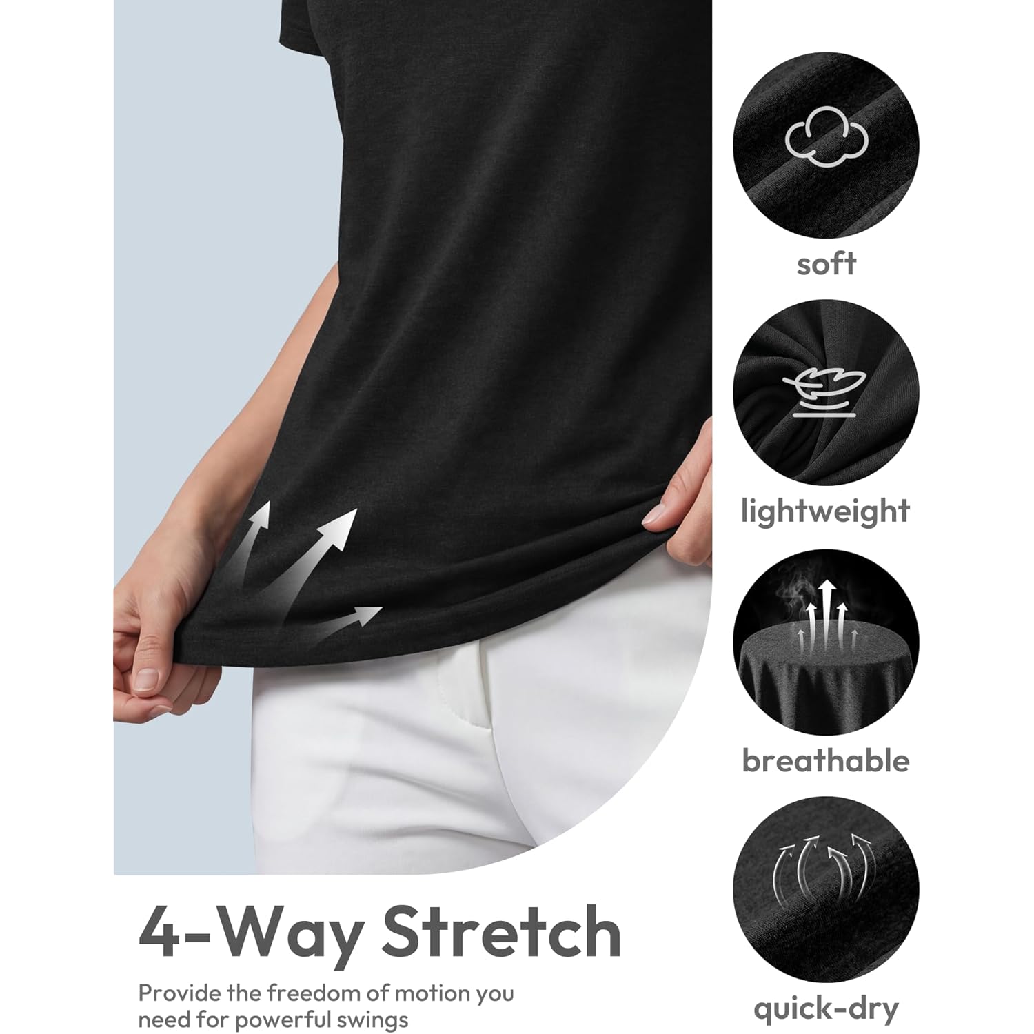 Women's Polo Shirts Athletic Golf Shirts Women Lightweight Womens Polo Shirts Short Sleeve Quick Dry Womens Shirt