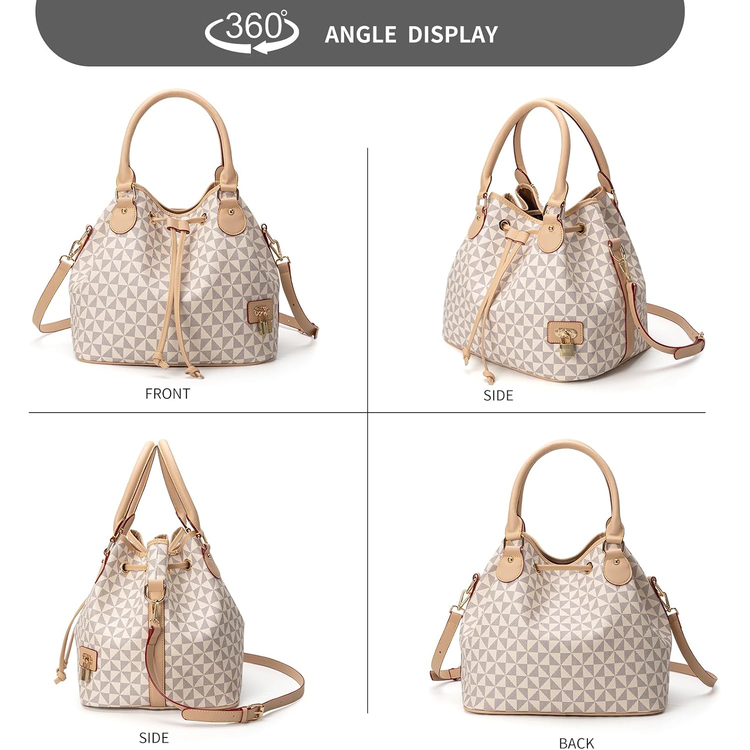 Bucket Purse For Women With Chic West Hobo Style | Drawstring Closure, Shoulder Handbag, Tote Purse, Pockets Design