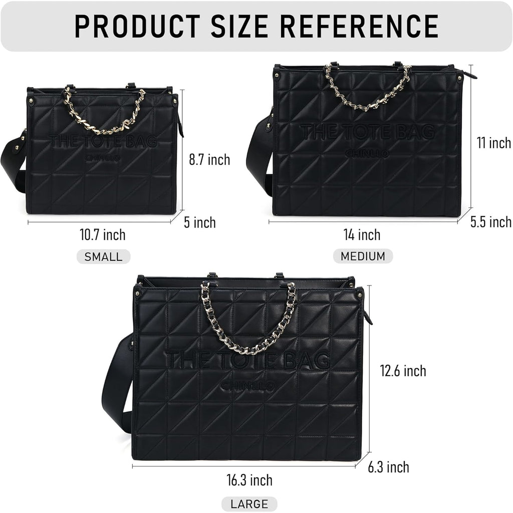 Chinllo Tote Bag for Women Top Handle Satchel Purse and Handbags with Shoulder Strap