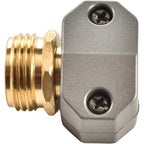 Zinc And Brass Male Clamp Coupling,Fits 3/4" Or 5/8" Garden Hose Repair Fitting | Sanpaint Zinc And Brass Male Hose End Repair