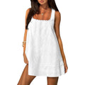 Womens Square Neck Dress Sleeveless Cotton Sundresses Casual Summer Tank Mini Dress For Women 2026