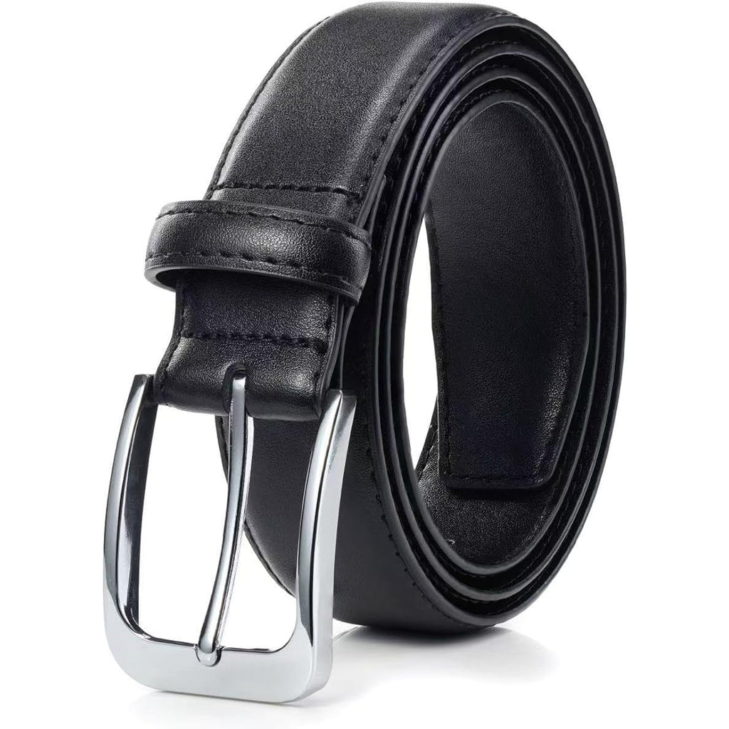 Bighake Men'S Genuine Leather Dress Belt, Handmade Leather Jeans Belt For Men Work Business And Casual