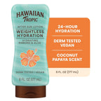 Hawaiian Tropic Weightless Hydration After Sun Lotion With Aloe, 6Fl Oz Twin Pack, Hawaiian Tropic Lotion, Moisturizing Lotion, After Sun Care, After Sun Moisturizer, 6Fl Oz Each