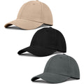 3 Pack Unisex Cotton Baseball Cap Adjustable Unconstructed Plain Sport Dad Golf Hat for Men and Women