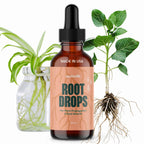 Root Drops - Liquid Rooting Hormone For Cuttings | Fast Propagation Drops, Stronger Roots, Less Shock | Works In Water, Soil, Leca, Moss| For All Indoor Houseplants Like Pothos, Monstera, Philodendron