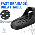 Mens Shower Shoes With Holes Dry Quickly Bath Slippers Womens Non Slip Indoor Home Bedroom Pool Spa Guest College Dorm